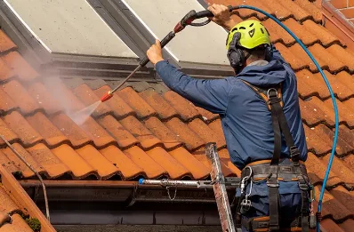 Démoussage et hydrofuge de toiture à Giremoutiers